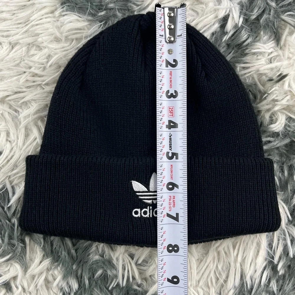 Adidas Adult Unisex Black White Beanie Hat One Size